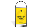 Street Sign Mockup Template, a Product Mockup by graphypix (Thumbnail 1 of 4)