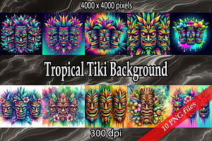 Tropical Tiki Background