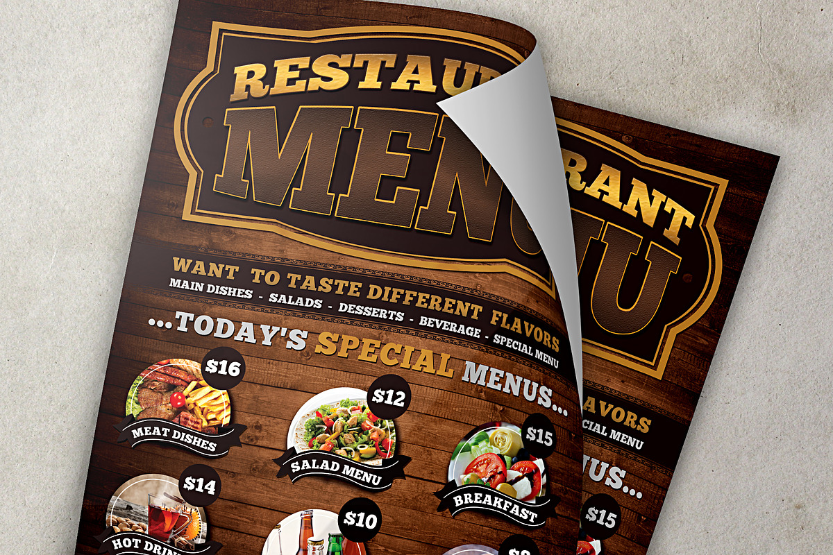 Texas Restaurant Flyer, a Flyer Template by fatihakdemir (Photo 3 of 4)