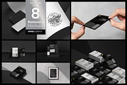 8 Stationery Mockups (Standard) 1/2, a Product Mockup by Grandvity Design (Thumbnail 1 of 21)