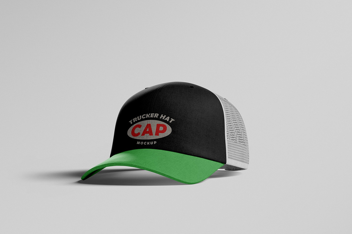 Trucker Hat Mockup, a Packaging Mockup by Tahtagraphic (Photo 3 of 4)