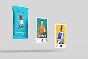 Trading Cards Mockup - 9 views, an Advertising Mockup by Illusiongraphic (Thumbnail 6 of 19)