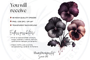 Moody Rose Gold and Mauve Flowers, a Decorative Illustration by ThatsDesignArt (Thumbnail 2 of 10)