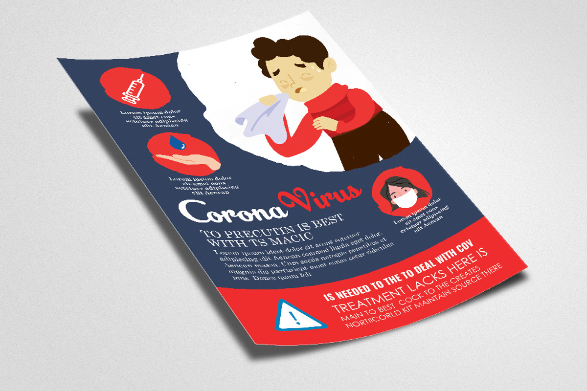 Corona Virus Treatment Flyer, a Flyer Template by Business Flyers (Photo 2 of 2)