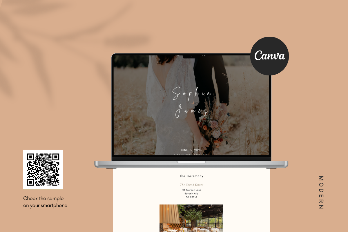 Modern Wedding Website Template, a Landing Page Template by batang (Photo 2 of 5)