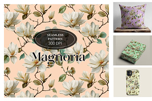 Magnoria - Magnolia Flowers Pattern