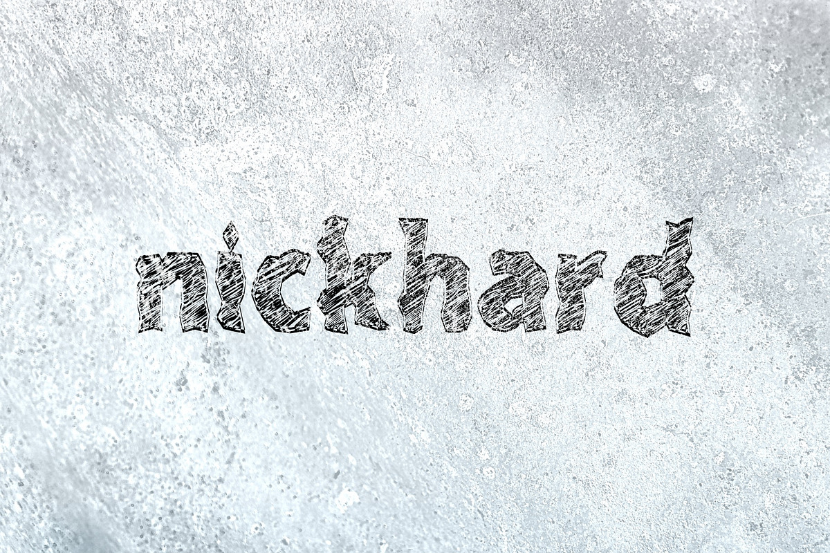 Nickhard, a Handwritten Font by Nickhard (Photo 1 of 8)