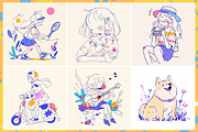 Procreate Childlike Doodle Brushes, a Brush Add-On by Cozy Brushery (Thumbnail 7 of 10)
