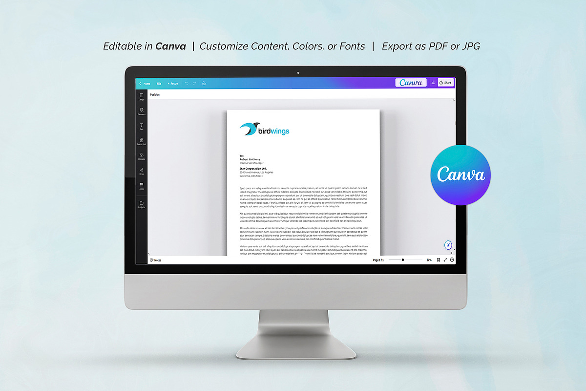 Letterhead Template, a Stationery Template by DesignDevisers (Photo 8 of 10)