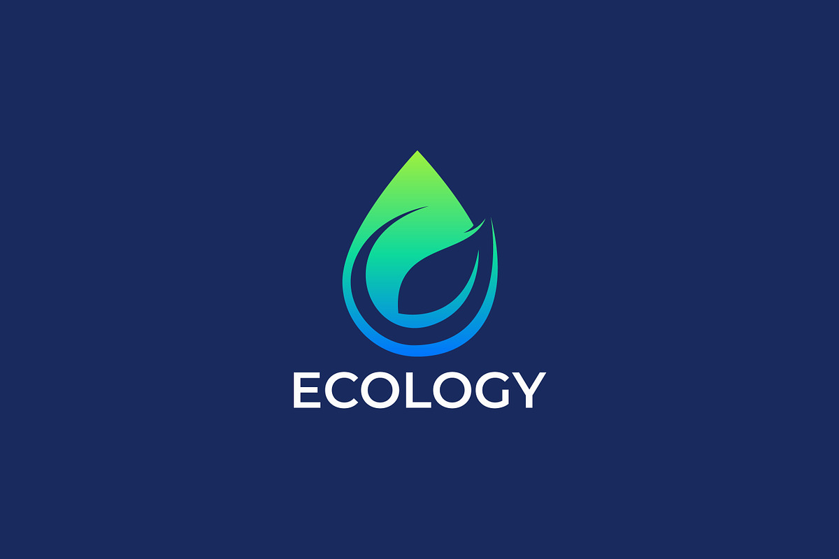 Ecology Water Leaf Logo, a Branding & Logo Template by Signatoro (Photo 2 of 3)