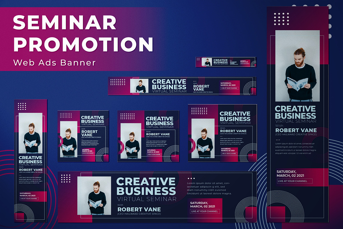 Seminar Promotion - Web Ads Banner, a Templates & Theme by SlideFactory
