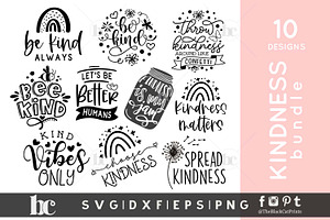 Kindness Bundle SVG DXF EPS PNG