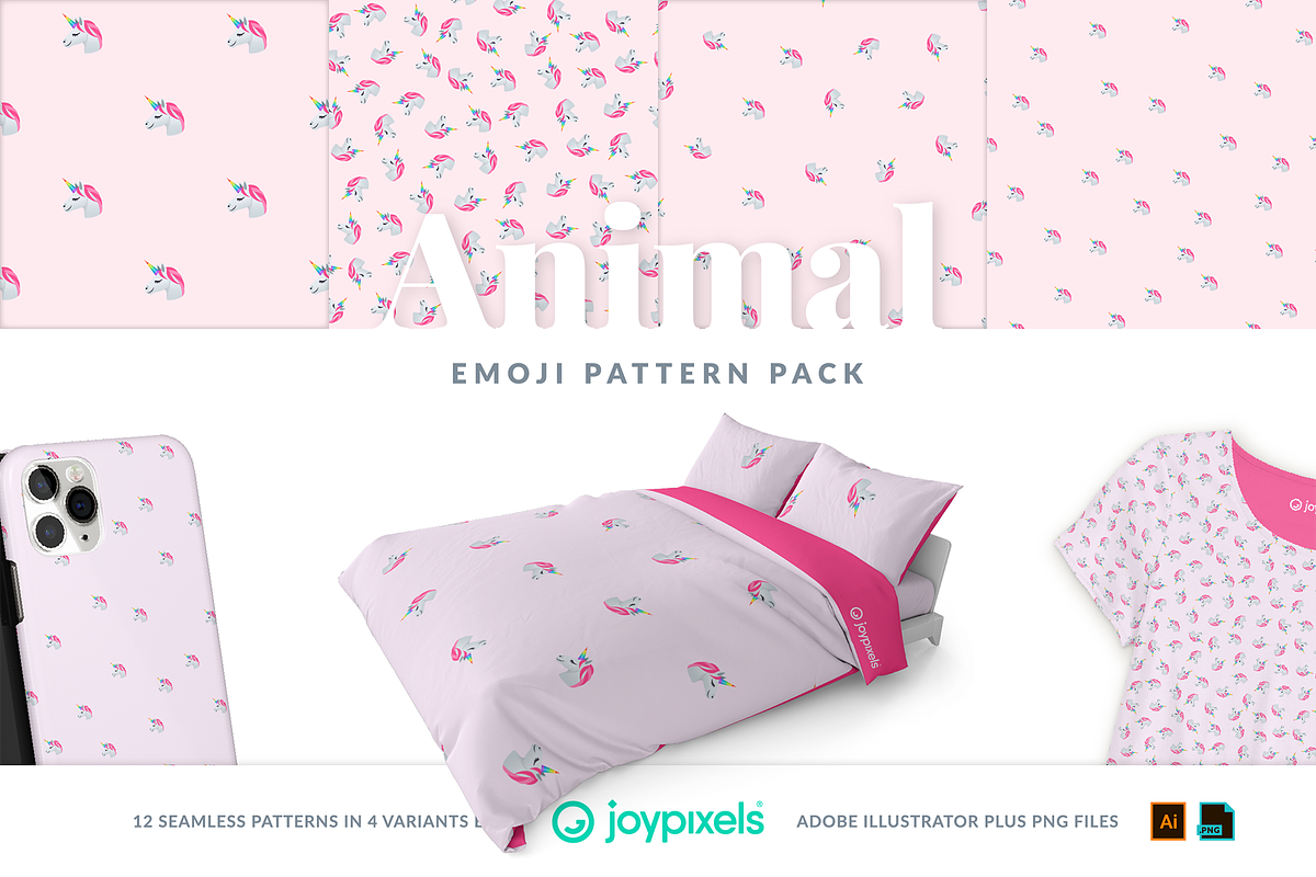 Animal Emoji Patterns by JoyPixels®, a Pattern Graphic by joypixels (Photo 5 of 13)