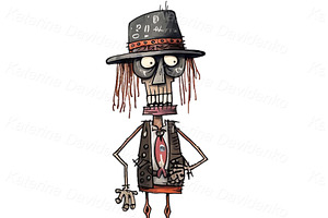 Cartoon Zombie Stickers, Undead PNG