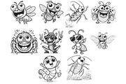 Crazy Cartoon Insects Set 1, a Brush Add-On by Disasterology Ink (Thumbnail 6 of 10)