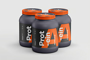 Protein Jar Mockup, a Packaging Mockup by zippypixelstudio (Thumbnail 7 of 15)