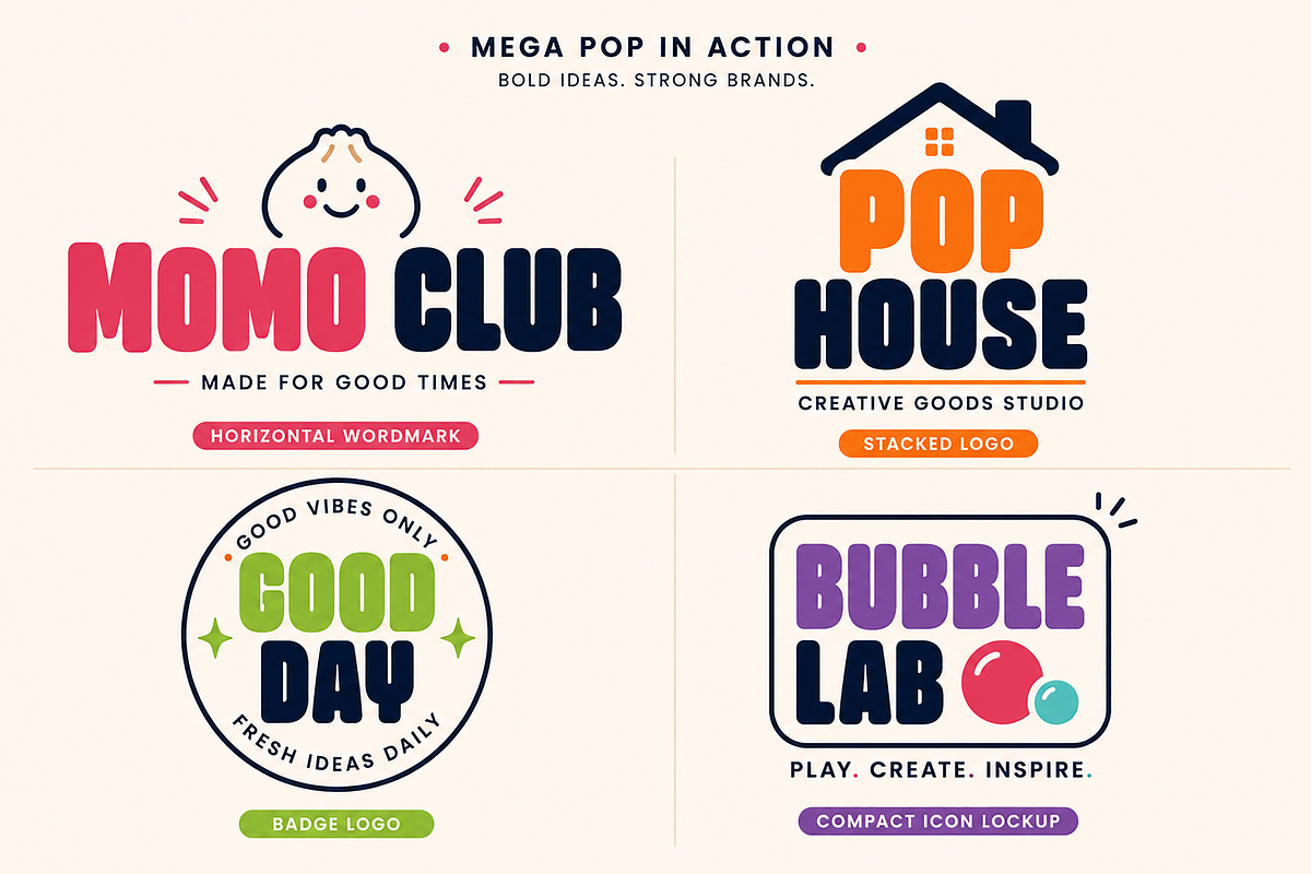 Mega Pop – Bold Display Font, a Slab Serif Font by Wow Magic (Photo 5 of 5)