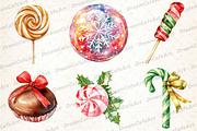 Christmas Candy Sublimation Clipart, an Illustration by DreamCafeArt (Thumbnail 3 of 7)