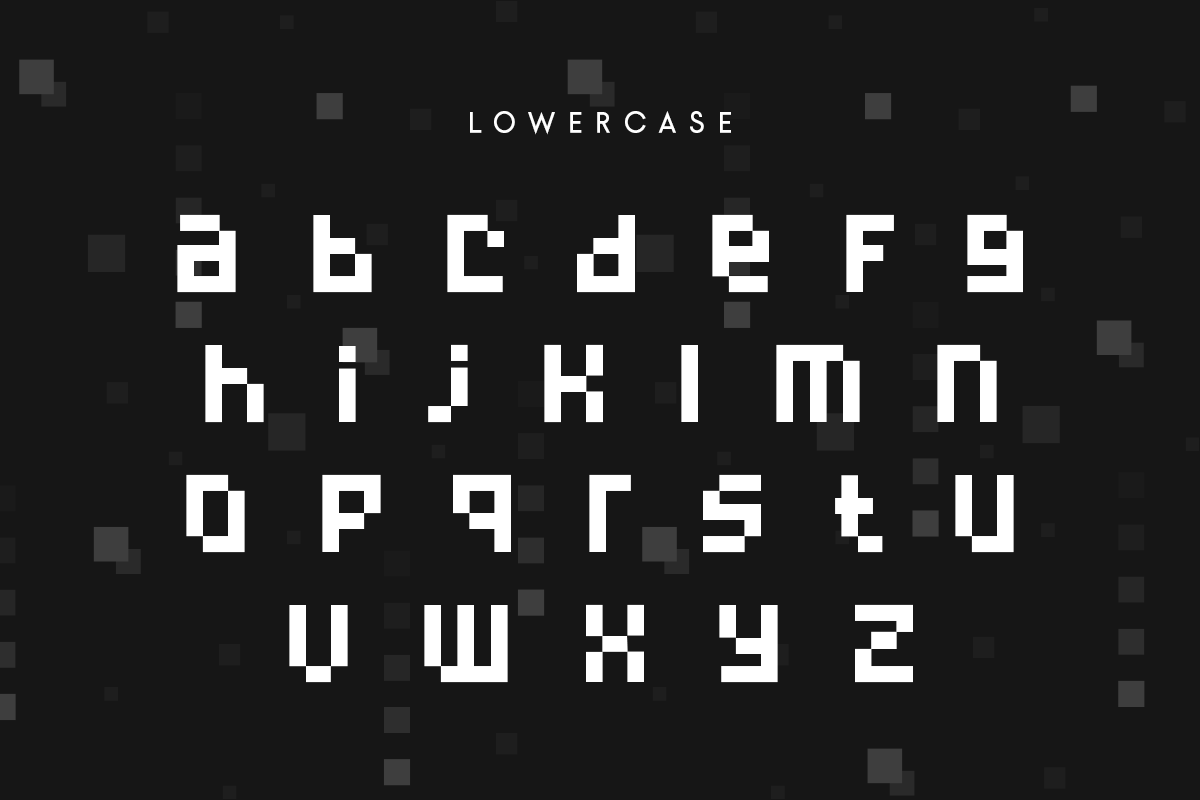 Micro - Pixelate Modern Font, a Sans Serif Font by Hamz Studio (Photo 11 of 16)
