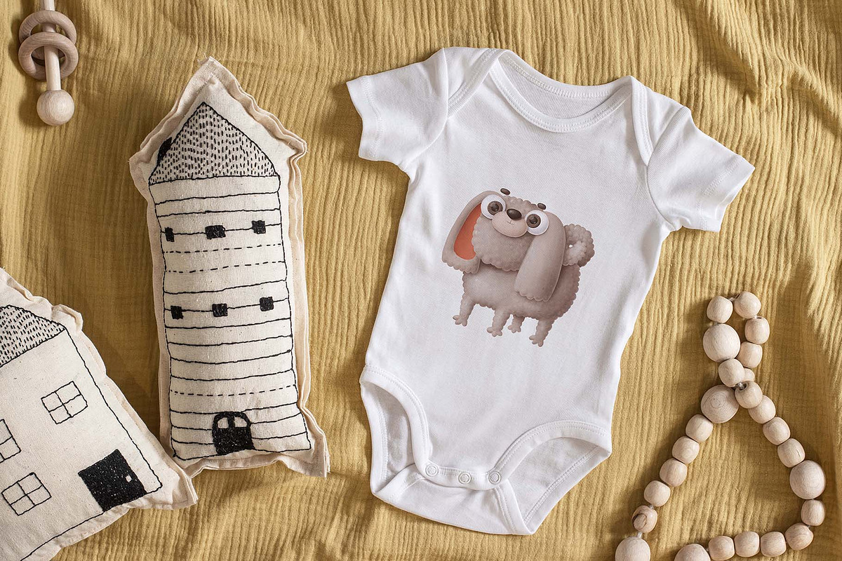 Baby Onesie Flat Lay Mockup Set, a Shirt Mockup by Neutral Mockups (Photo 5 of 5)