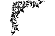 Vintage Baroque Floral Corner Frame, a Decorative Illustration by Creativeshirt (Thumbnail 5 of 20)