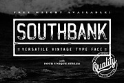 Southbank Display Font, a Sans Serif Font by Vintage Type Company (Thumbnail 1 of 6)