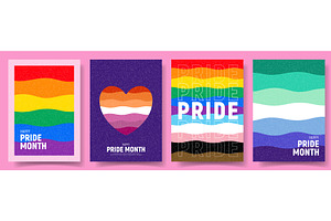 Pride Month posters concept, a Seasonal Illustration by Andrey Yaroslavtsev