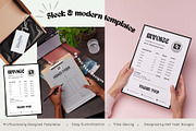 Monochrome Invoice & Order Form, a Stationery Template by Hell Yeah Designs (Thumbnail 7 of 8)