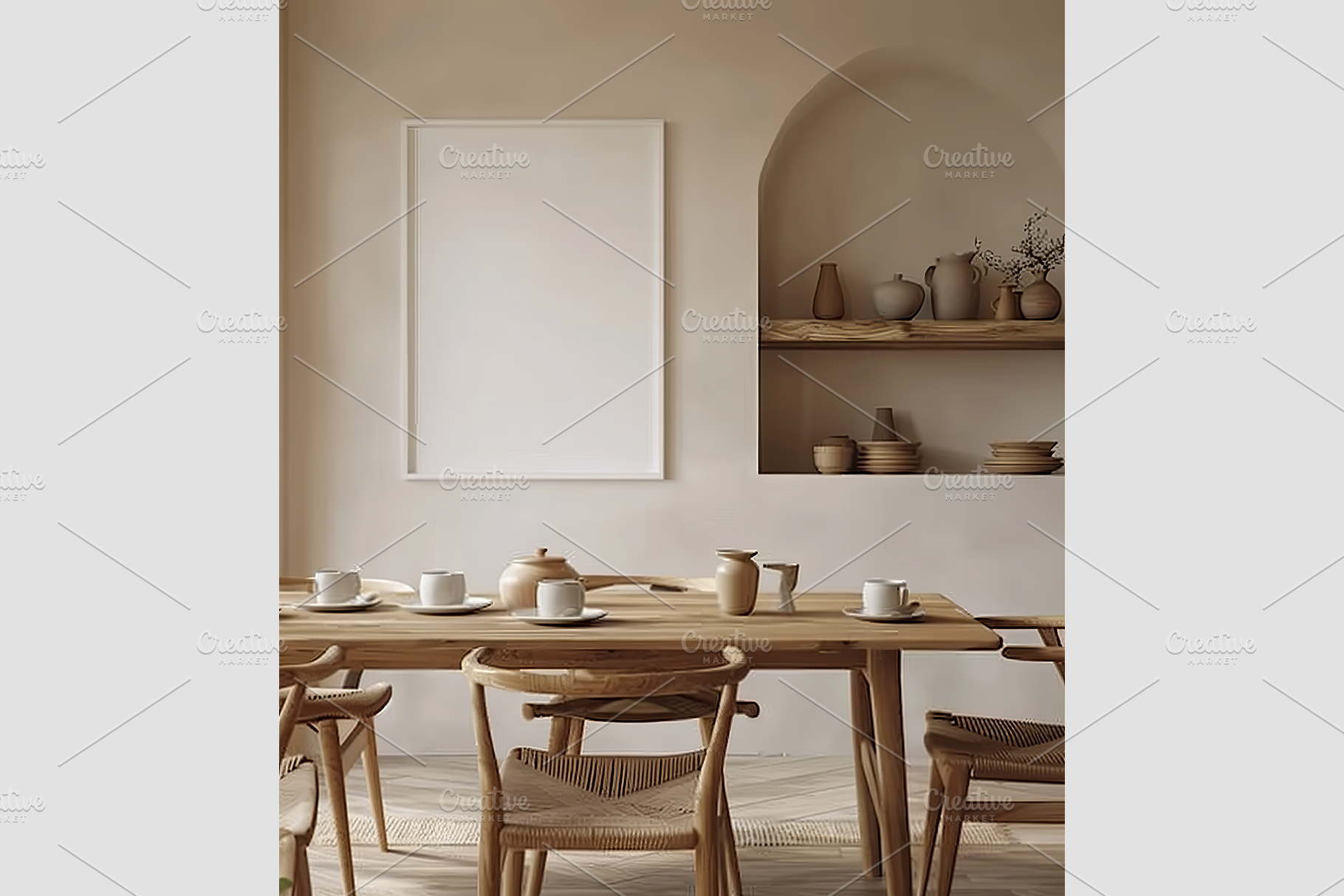 Frame Mockup in Nomadic Interior, an Architecture Photo by GFXCity