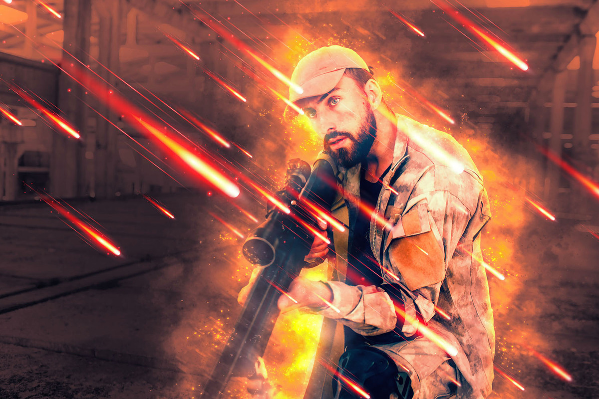 Burn Spark Effect Photoshop Action, a Brushes & More by MRI STUDIO (Photo 9 of 13)