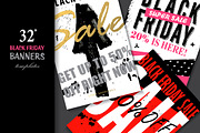 Black Friday Banners Templates, a Graphic by GalaStudio (Thumbnail 1 of 5)