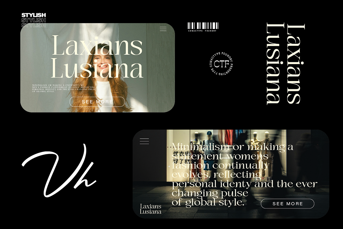 Champles A Modern Serif Typeface, a Serif Font by Comactype Foundry (Photo 7 of 20)