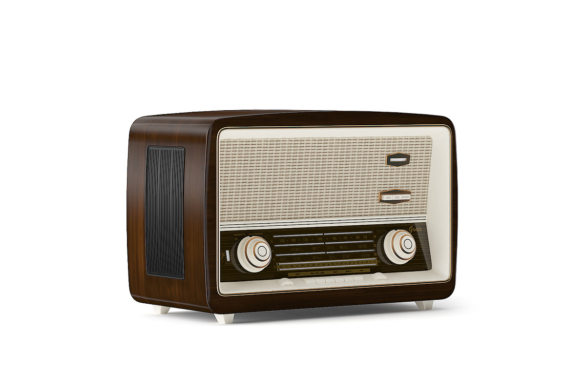 Antique Radio, an Object 3D Model by CGAxis (Photo 1 of 6)