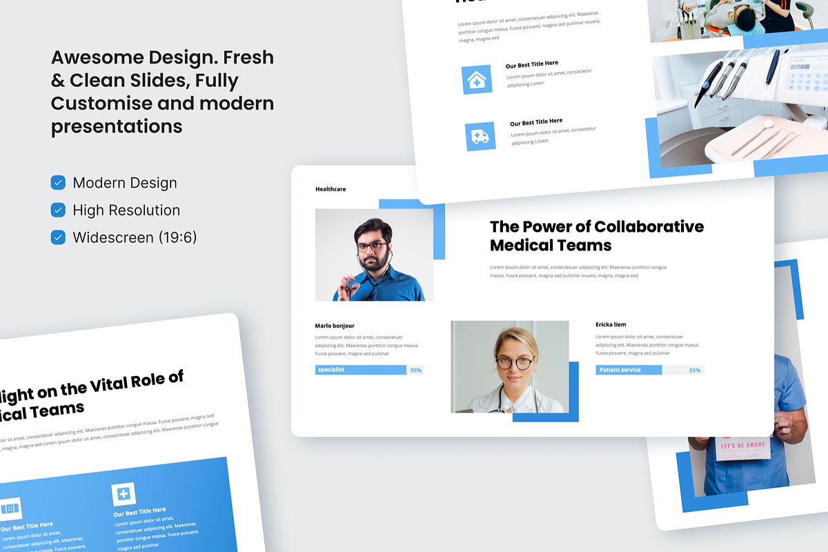 Medisurge Medical Health PowerPoint, a Presentation Template by SquidPixey (Photo 3 of 6)