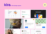 Kira - Mini Design System, an UI Kit Template by Fabrx Design (Thumbnail 1 of 6)