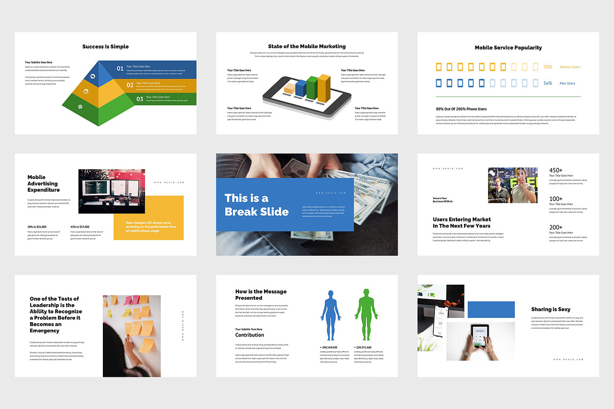 Negio : Mobile Promo Keynote, a Presentation Template by Punkl Camp (Photo 3 of 9)