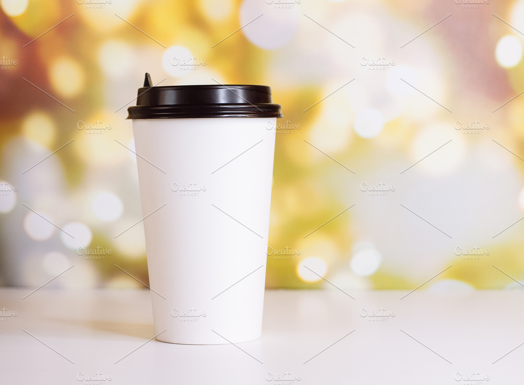 White paper cup of coffee to go containing addiction, background, and blurred, a Food & Drink Photo by telnyaw