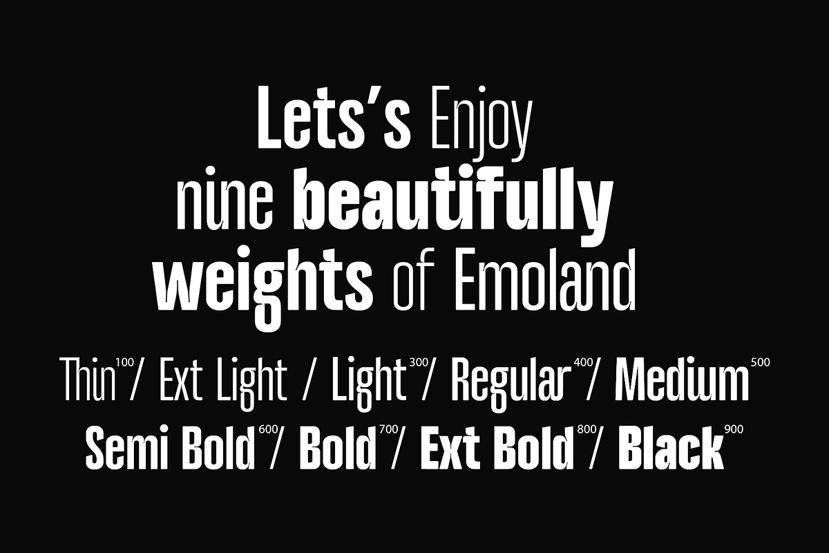 Emoland, a Sans Serif Font by Wildan Type (Photo 2 of 11)
