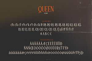 Queen Serif - 10 Fonts