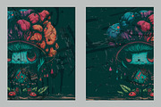 grunge gothic mushroom, a Background Graphic by AAN Seamless Shop (Thumbnail 4 of 4)