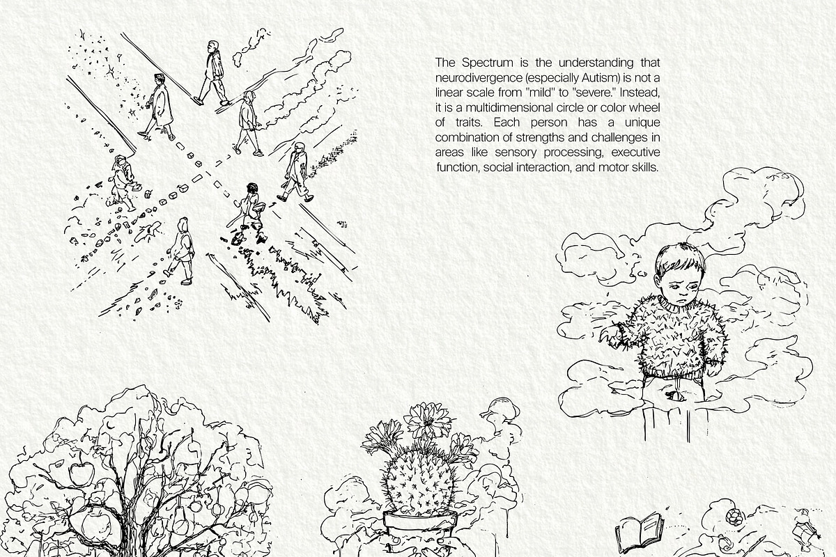 Neurodiversity Metaphors collection, a Healthcare Illustration by divanovskaya_nv (Photo 10 of 18)