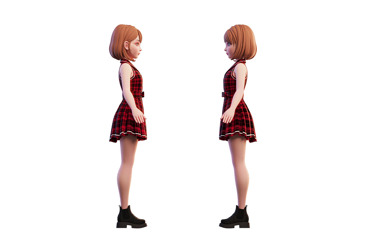 3D Stylized Girl_SG3FC, a Characters & Person 3D Model by LomellRueca (Photo 5 of 23)