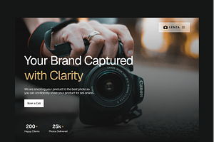 Lenza – Product Photography Services, a Landing Page Template by TemplatePlus.net