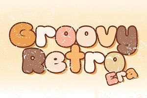 Groovy Retro Era - Handwritting, a Handwritten Font by Charmingbear59.design