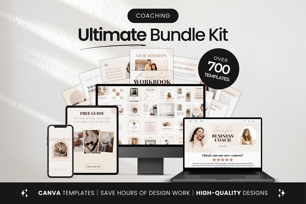 Coach Social Media Templates Bundle, a Social Media Template by DigiPax (Photo 1 of 10)