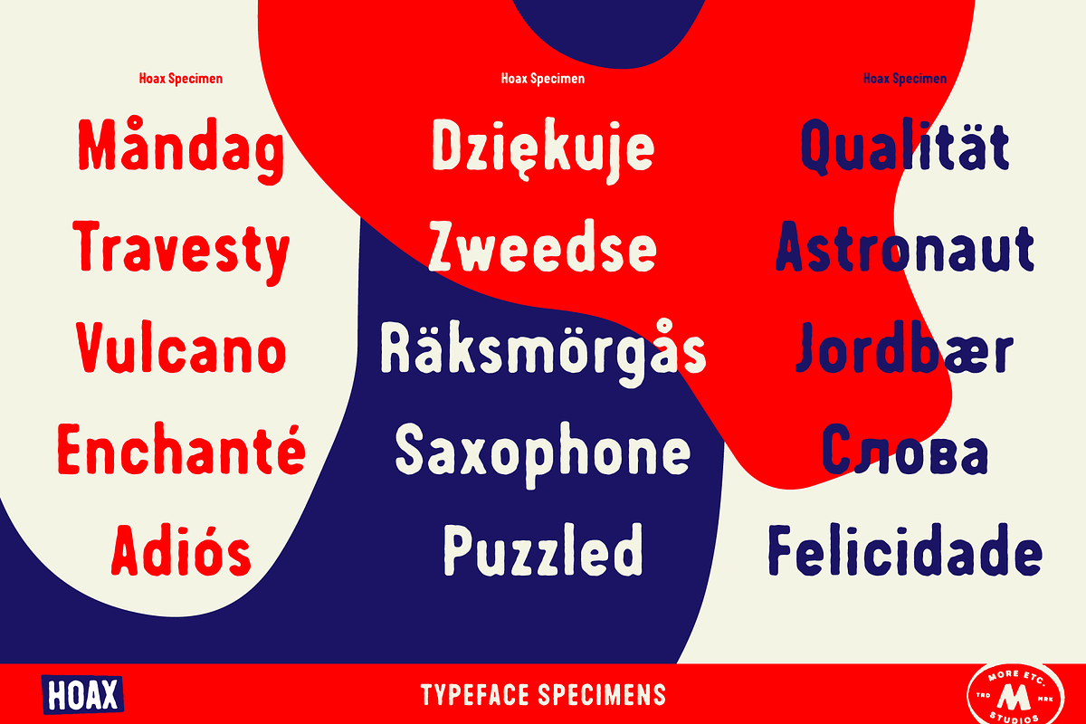 Hoax – A pre-worn typeface, a Sans Serif Font by More Etc. Studios (Photo 2 of 19)