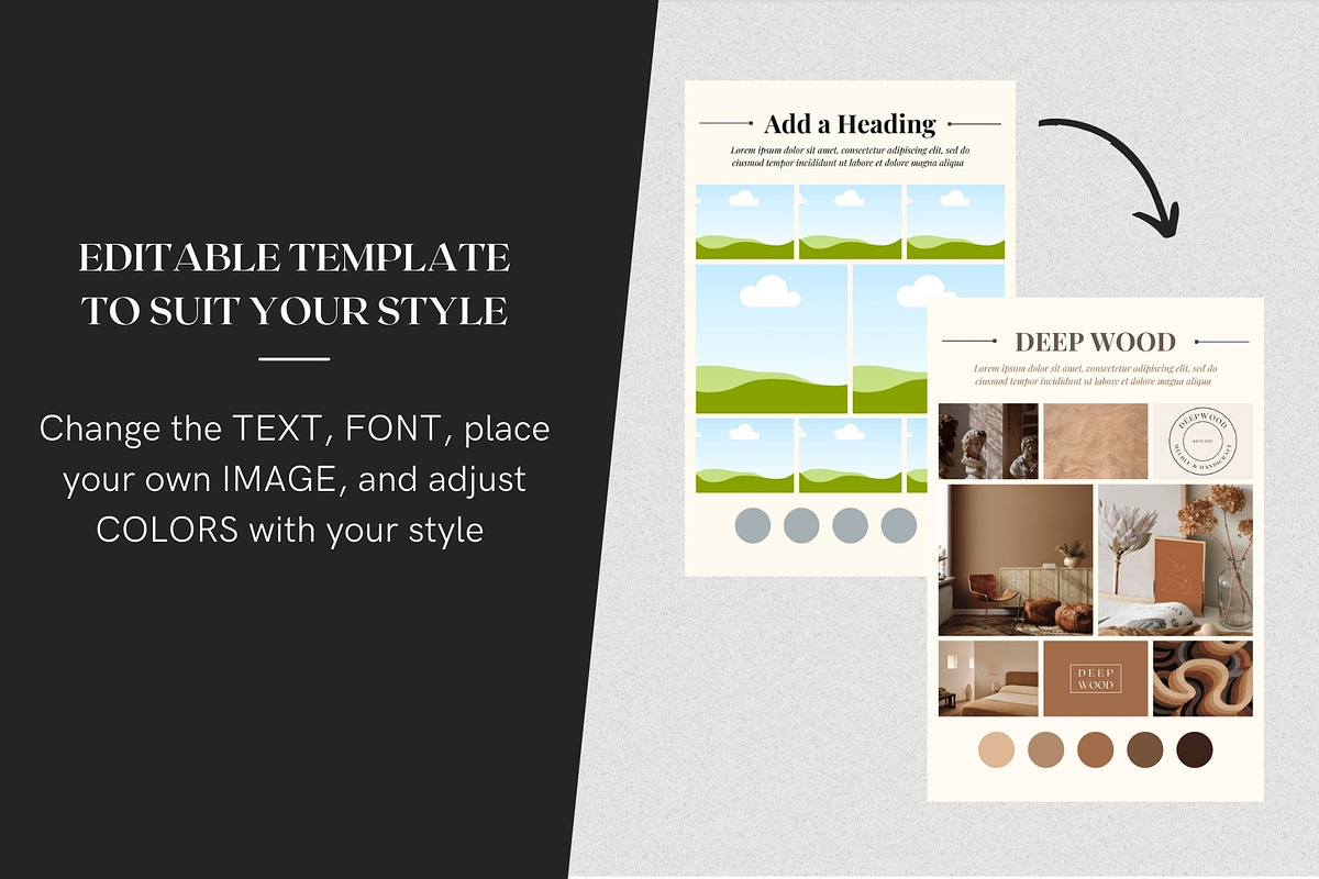 20 Mood Board Templates on Canva, a Presentation Template by DesignbySamVN (Photo 6 of 7)