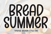 Bread Summer | Script Font, a Script Font by Scratchones (Thumbnail 1 of 8)