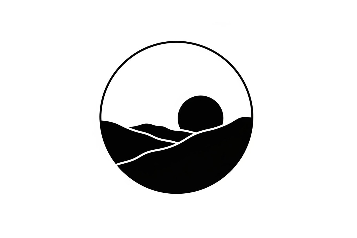 Circular Nature Landscape Silhouette, an Illustration by yasushie (Photo 23 of 51)