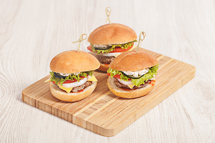 Fresh Mini Burger Served Meal Containing Beef Bun And Burger preview 4